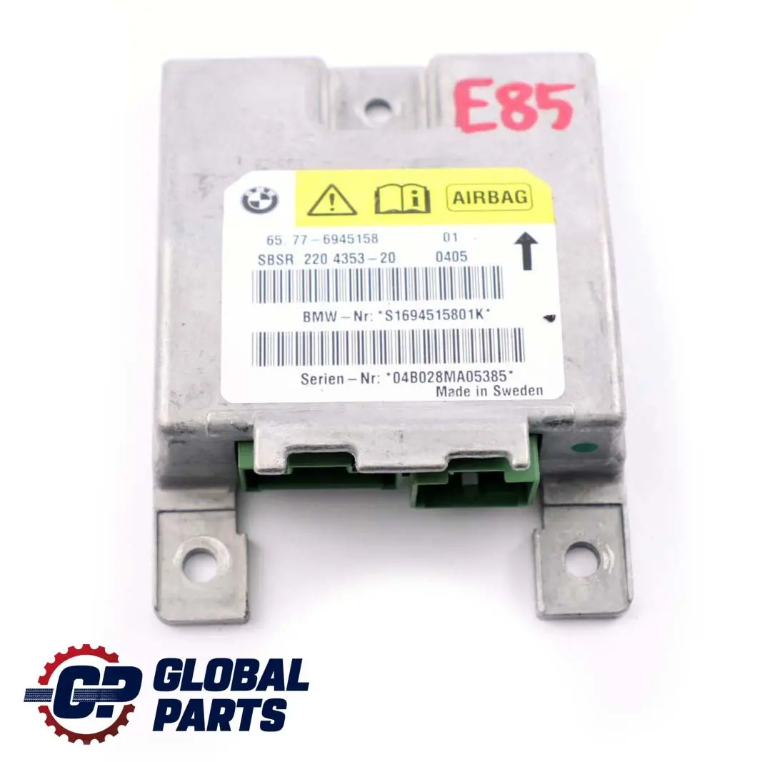 BMW Z4 Series E85 Sensor B-pillar Airbag Right O/S - SKU 6945158 - Part number 6945158