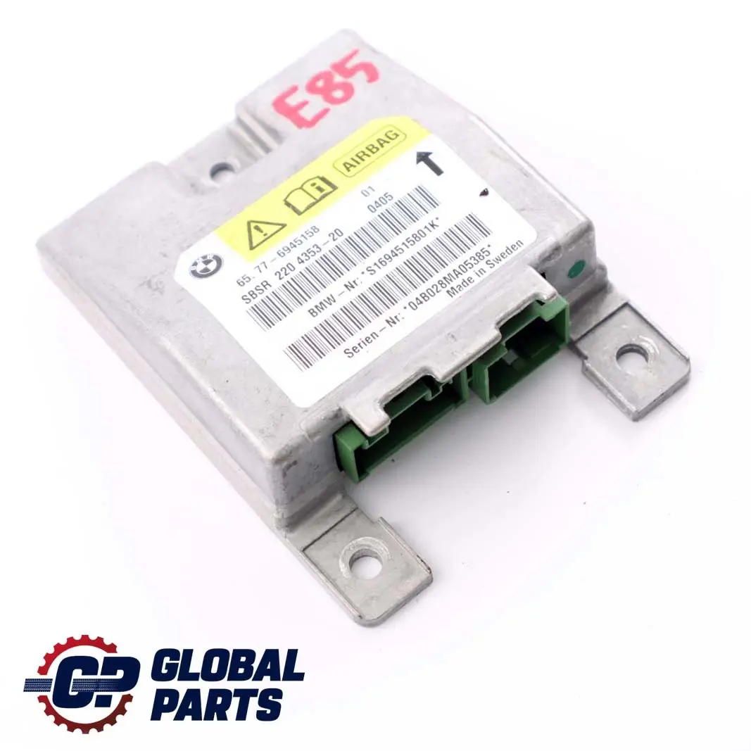 Sensor B-pillar Airbag Right O/S to BMW Z4 Series E85 with Part number 6945158 BMW Z4 Series E85 Sensor B-pillar Airbag Right O/S - SKU 6945158 - Part number 6945158