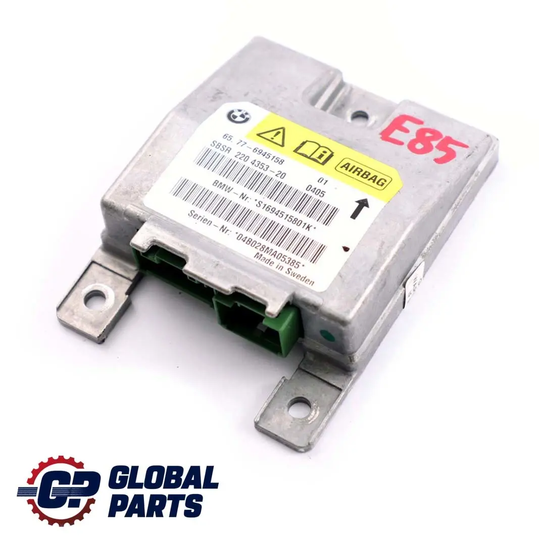 Sensor B-pillar Airbag Right O/S to BMW Z4 Series E85 with Part number 6945158 BMW Z4 Series E85 Sensor B-pillar Airbag Right O/S - SKU 6945158 - Part number 6945158