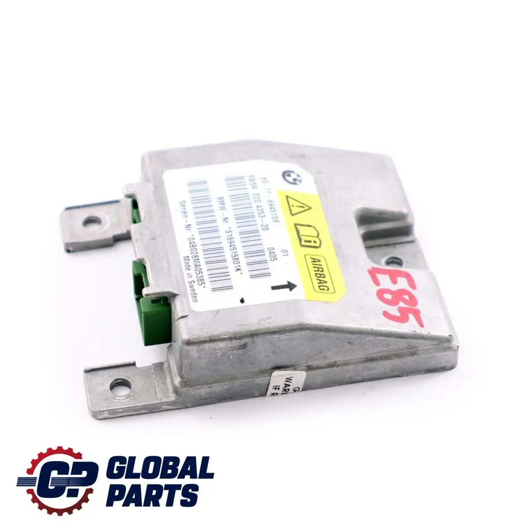 Sensor B-pillar Airbag Right O/S to BMW Z4 Series E85 with Part number 6945158 BMW Z4 Series E85 Sensor B-pillar Airbag Right O/S - SKU 6945158 - Part number 6945158