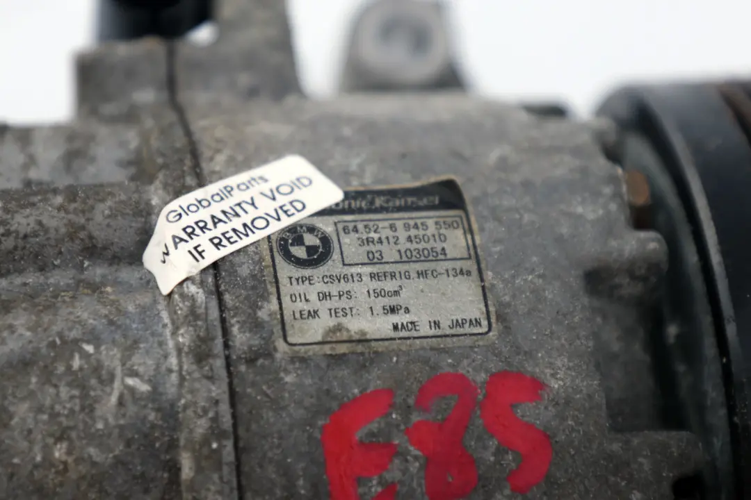 Pompe de climatisation de compresseur AC Roadster pour BMW E85 à propos du numéro de pièce 9182798 BMW E85 Pompe de climatisation de compresseur AC Roadster - SKU 6945550 - Numéro de pièce 9182798