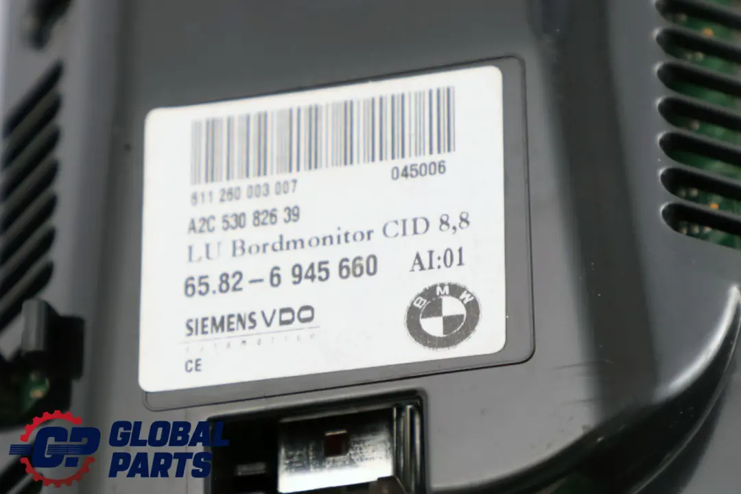 Écran De Navigation Embarqué BMW E60 E63 8,8" pour à propos du numéro de pièce 6945660 Écran De Navigation Embarqué BMW E60 E63 8,8" - SKU 6945660 - Numéro de pièce 6945660