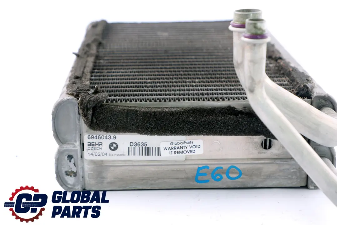 Heater Air Con Evaporator Matrix to BMW E60 E61 E63 E64 LCI with Part number 6946043 BMW E60 E61 E63 E64 LCI Heater Air Con Evaporator Matrix - SKU 6946043 - Part number 6946043