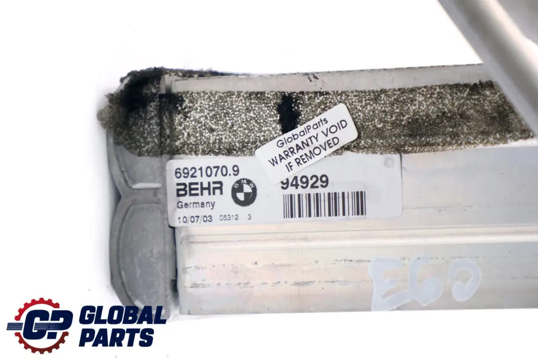BMW E60 E61 E63 E64 LCI Heater Air Con Evaporator Matrix - SKU 6946043 - Part number 6946043