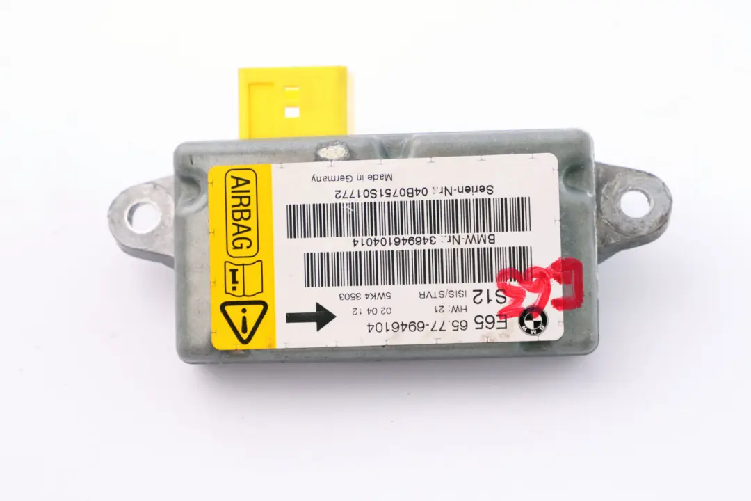 Sensor Front Right Door Airbag O/S BMW 7 Series E65 E66 - SKU 6946104 - Part number 6970908
