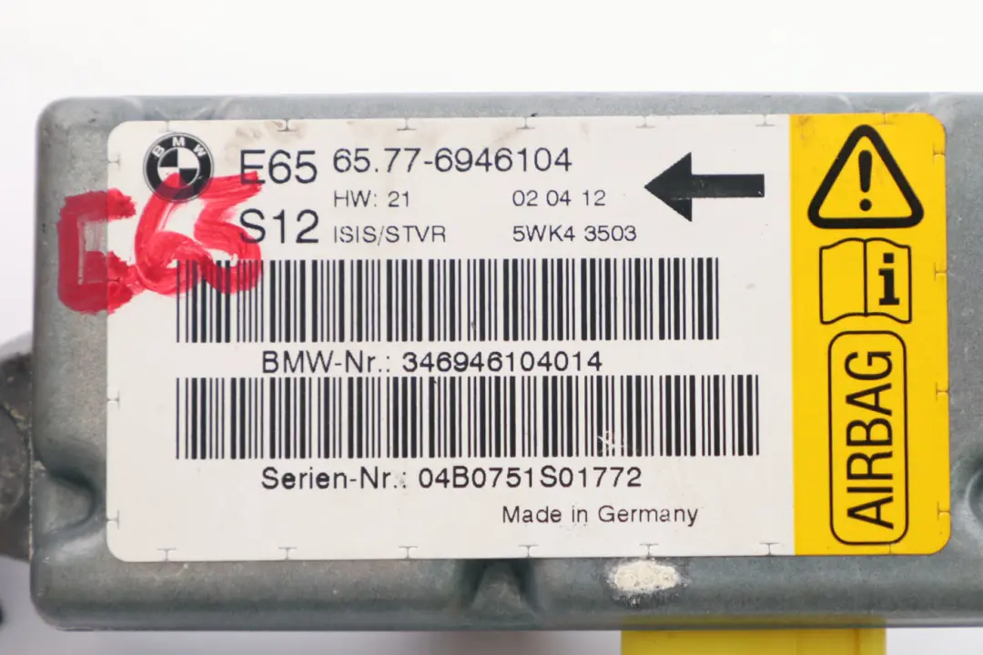 *BMW 7 er E65 E66 Sensor Tür Vorne Rechts für mit Teilenummer 6970908 *BMW 7 er E65 E66 Sensor Tür Vorne Rechts - SKU 6946104 - Teilenummer 6970908