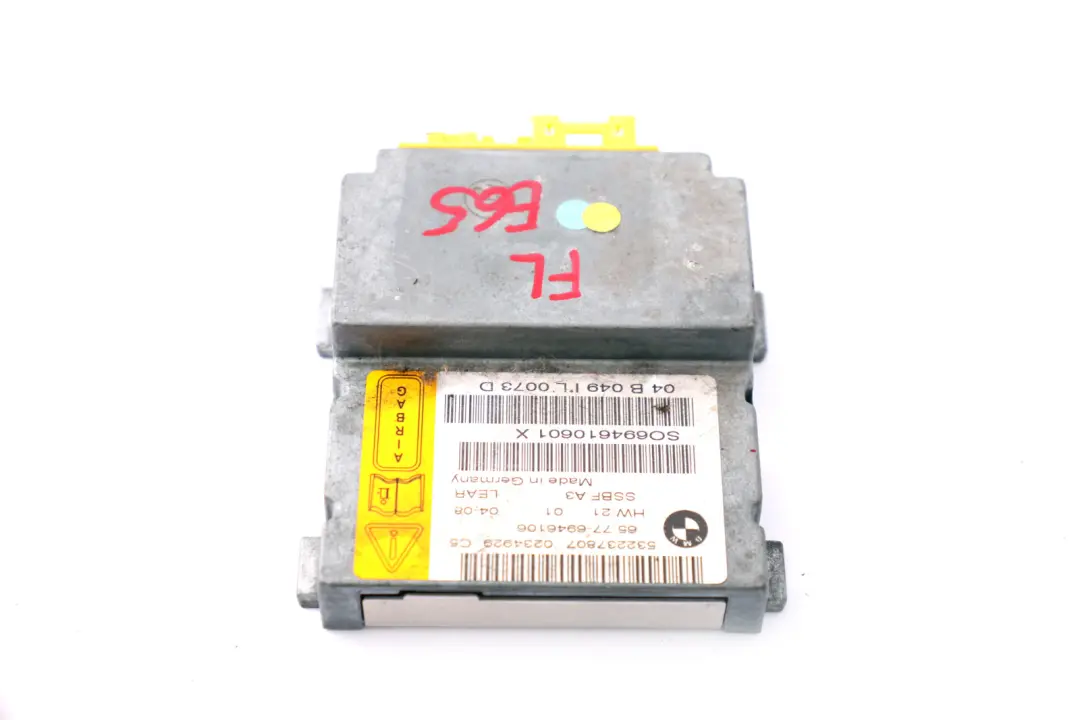 BMW 7 E65 E66 Passenger Seat Airbag Sensor Control Unit Module 6970899 - SKU 6946106 - Part number 6946106
