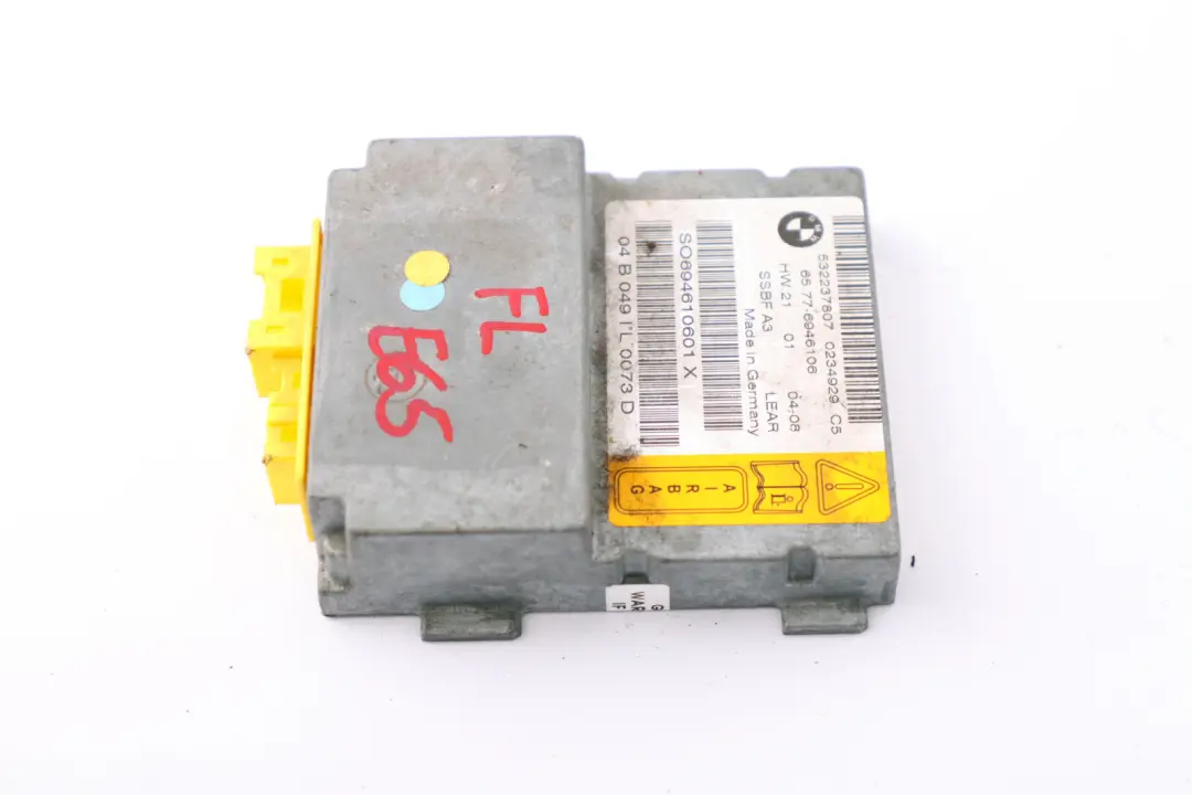 Moduł poduszki 6970899 do BMW E65 E66 E67 o numerze 6946106 BMW E65 E66 E67 Moduł poduszki 6970899 - SKU 6946106 - Numer Części 6946106