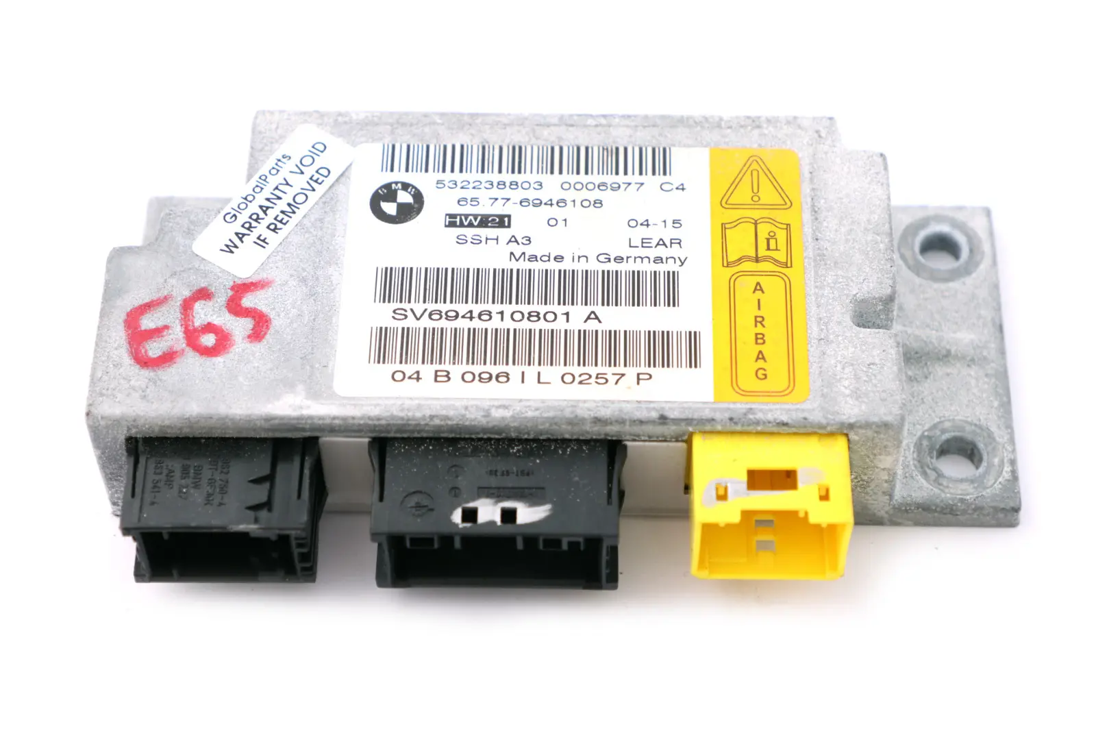 BMW E65 E66 E67 Sensore Airbag Sedile Posteriore 6946108