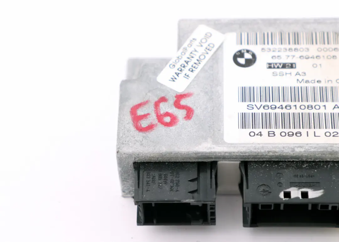 BMW E65 E66 E67 Sensore Airbag Sedile Posteriore - SKU 6946108 - Numero di parte 6946108