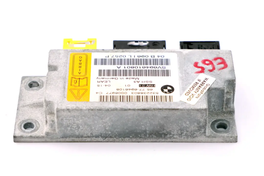 BMW E65 E66 E67 Sensore Airbag Sedile Posteriore - SKU 6946108 - Numero di parte 6946108