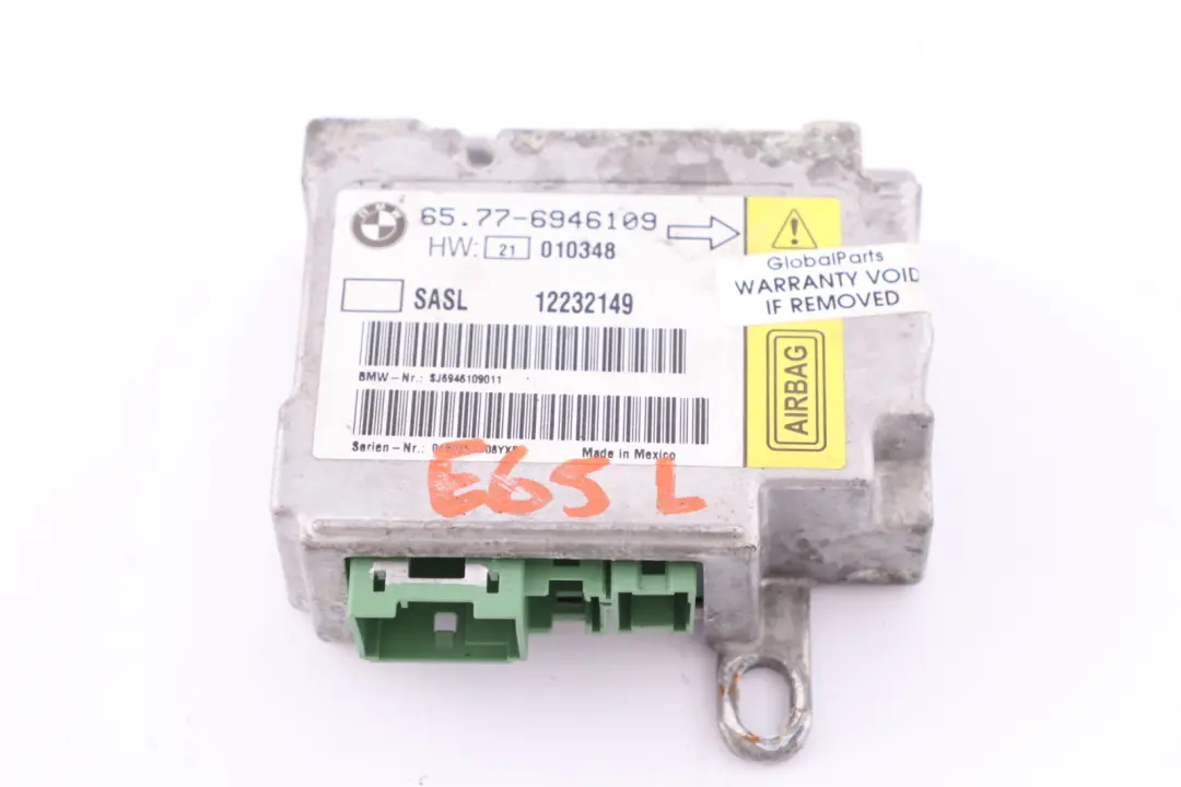 Sensor A-Säule Links für BMW 7 er E65 E66 mit Teilenummer 6946109 BMW 7 er E65 E66 Sensor A-Säule Links - SKU 6946109 - Teilenummer 6946109