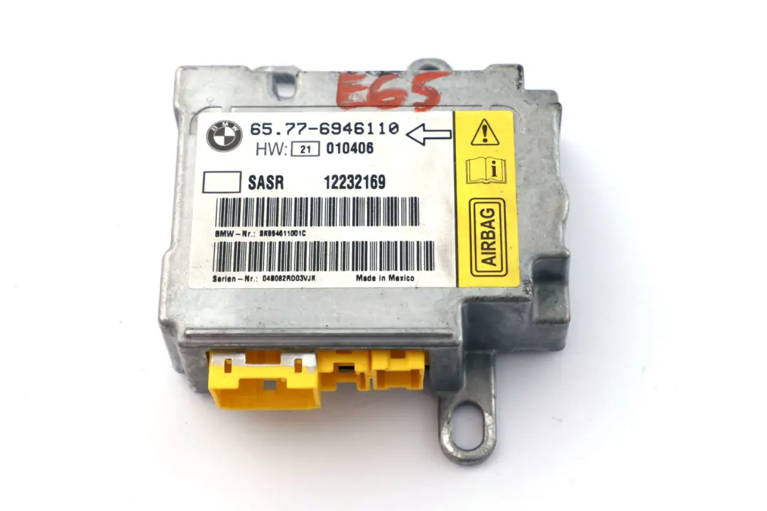 Sensor Module BMW E65 E66 E67 A-Pillar Control Unit Right O/S to Air with Part number 6970888 Air Sensor Module BMW E65 E66 E67 A-Pillar Control Unit Right O/S - SKU 6946110 - Part number 6970888