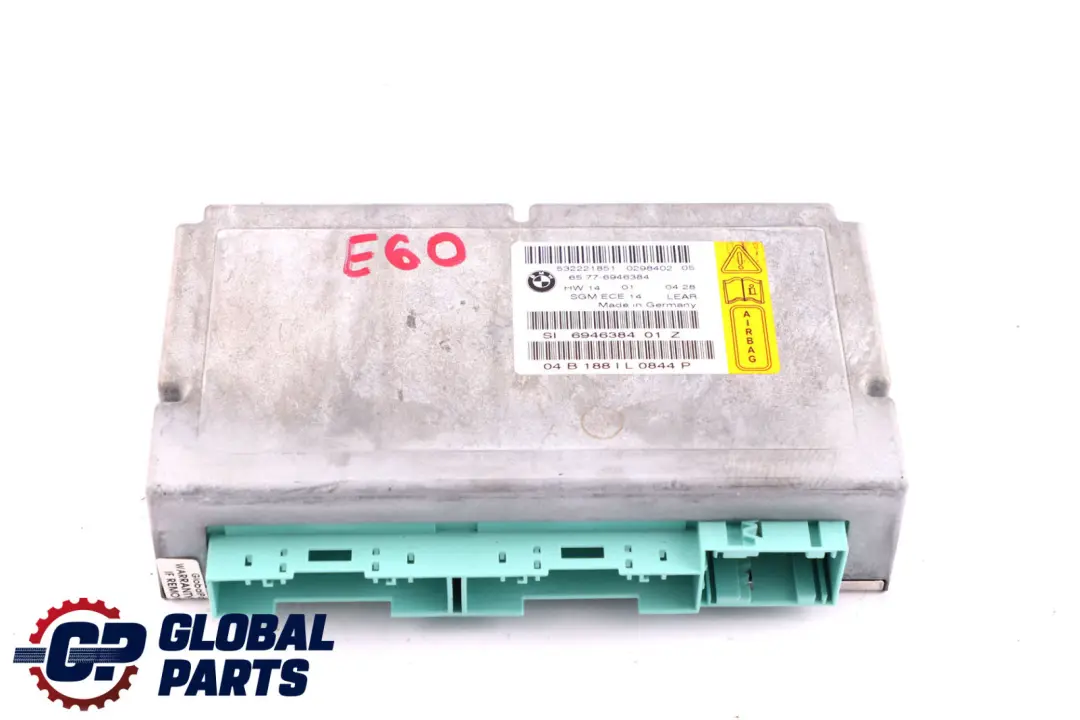 ECU Moduł Sterownik Airbag do BMW E60 E61 o numerze 6946384 BMW E60 E61 ECU Moduł Sterownik Airbag - SKU 6946384 - Numer Części 6946384
