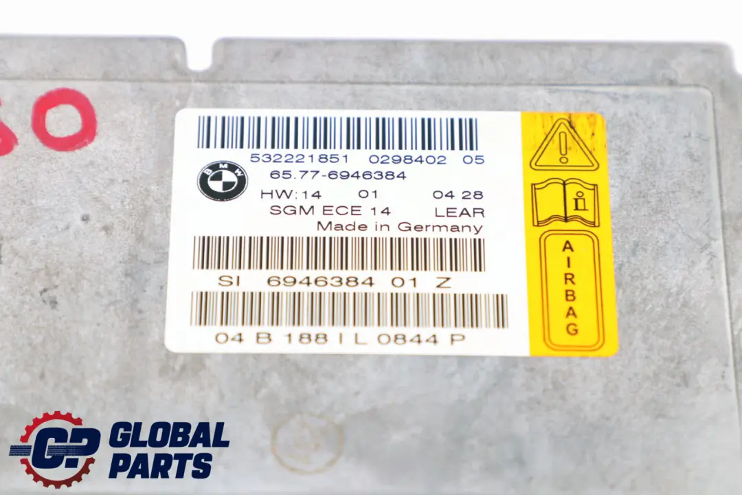 BMW E60 E61 Airbag Ecu Unit? Controllo Modulo Gateway - SKU 6946384 - Numero di parte 6946384