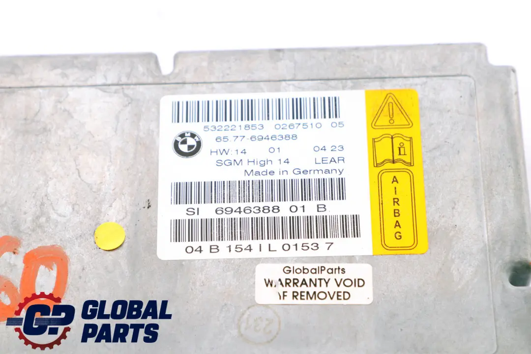 ECU Control Unit Gateway Module to BMW 5 6 Series E60 E61 E63 with Part number 6975686 BMW 5 6 Series E60 E61 E63 ECU Control Unit Gateway Module - SKU 6946388 - Part number 6975686