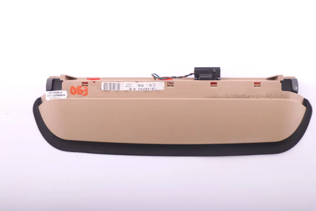 Hinten Dritte Bremsleuchte Beige für BMW E90 LCI mit Teilenummer 63257145519 BMW E90 LCI Hinten Dritte Bremsleuchte Beige - SKU 6946615 - Teilenummer 63257145519