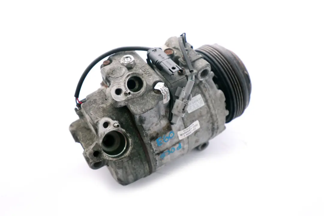 Kompresor Sprężarka Klimatyzacji M57N2 do BMW E60 E61 o numerze 6946871 BMW E60 E61 Kompresor Sprężarka Klimatyzacji M57N2 - SKU 6946871 - Numer Części 6946871