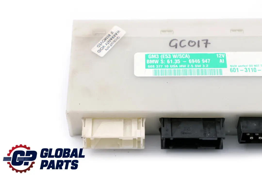 Basic Body Control Unit Module GM3 to BMW X5 E53 with Part number 9117101 BMW X5 E53 Basic Body Control Unit Module GM3 - SKU 6946947 - Part number 9117101