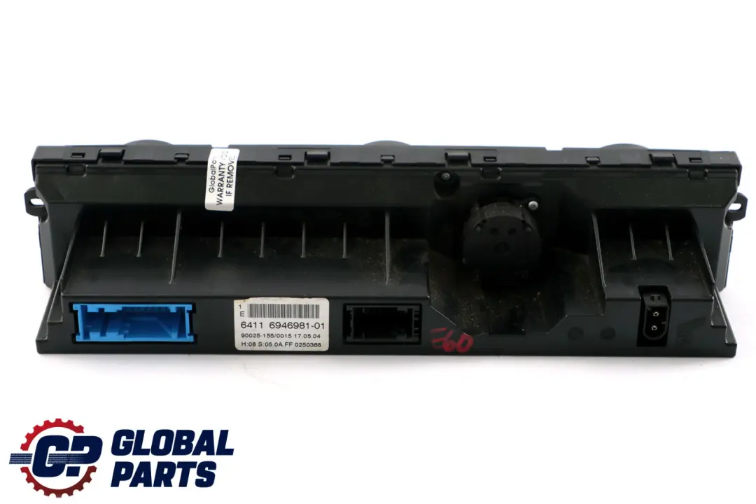 BMW 5 6 Series E60 E63 Control Unit Panel Automatic Air Conditioning A/C High - SKU 6946981 - Part number 6946981