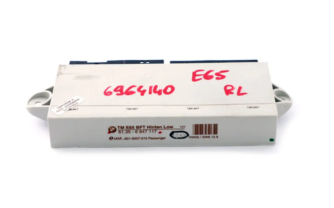 Control Unit Door Rear Passenger Side to BMW 7 Series E65 E66 with Part number 6921980 BMW 7 Series E65 E66 Control Unit Door Rear Passenger Side - SKU 6947117 - Part number 6921980