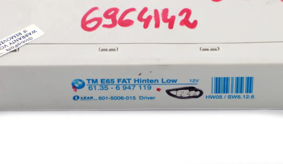 BMW 7 er E65 E66 E67 Steuergerät Fahrertür Hinten 6135 - SKU 6947119 - Teilenummer 61356947119