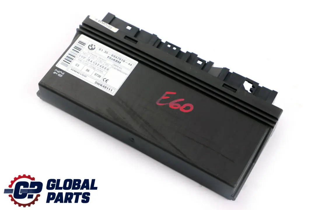 BMW E60 E63 E64 Body Control Module ECU 6135 - SKU 6947919 - Número de pieza 6947919