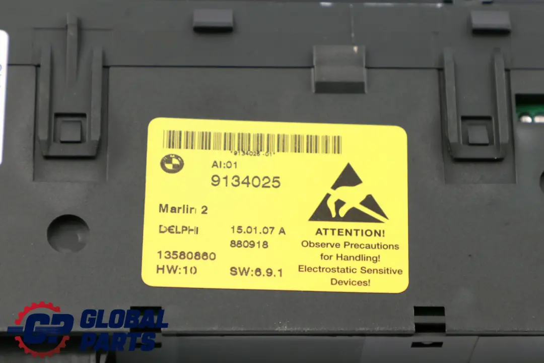 BMW E60 E61 Consola Central DTC PDC Interruptor Centro Cluster 9134025 - SKU 6948167 - Número de pieza 6948167