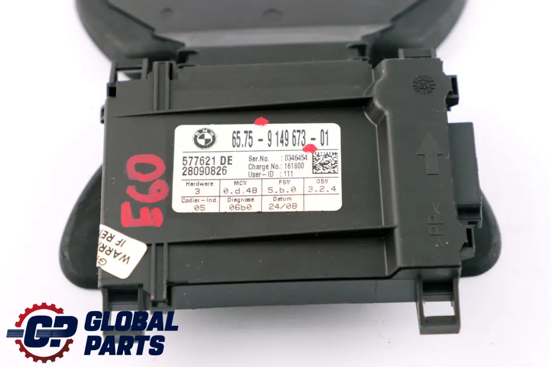 Alarm System Unit Ultra Sonic Module to BMW E60 E61 LCI with Part number 6940588 BMW E60 E61 LCI Alarm System Unit Ultra Sonic Module - SKU 6948182 - Part number 6940588