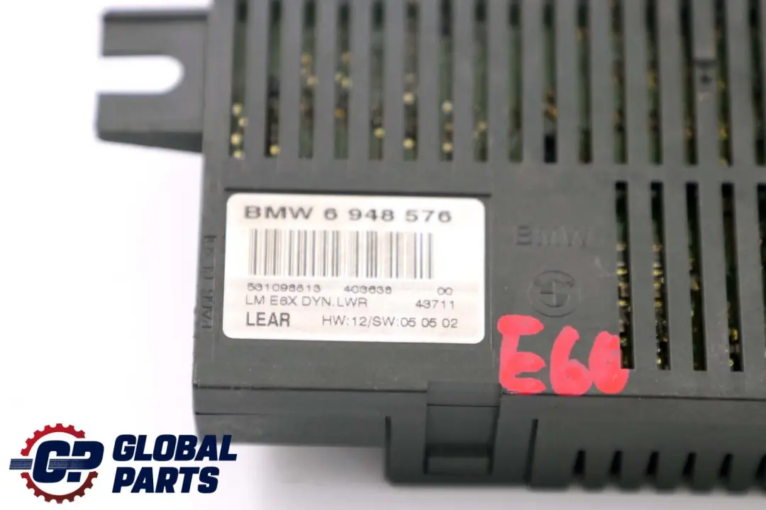 Modulo di controllo luci Lear LM E6X DYN LWR (LCM) per BMW E60 con numero di parte 6948576 BMW E60 Modulo di controllo luci Lear LM E6X DYN LWR (LCM) - SKU 6948576 - Numero di parte 6948576