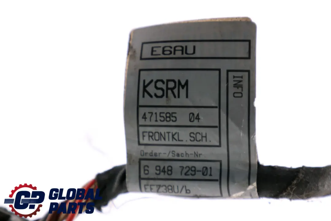 Cable equipe Frontklappenschalter 6112 pour BMW 5 E60 à propos du numéro de pièce 6948729 BMW 5 E60 Cable equipe Frontklappenschalter 6112 - SKU 6948729 - Numéro de pièce 6948729