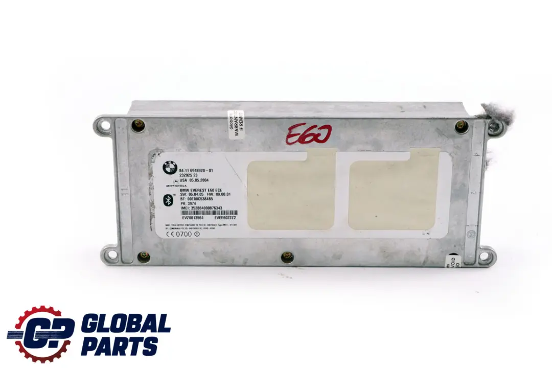 Reihe E60 E61 E63 E64 Motorola Telematics Steuergerät Modul für BMW 5 6 mit Teilenummer 6948920 BMW 5 6 Reihe E60 E61 E63 E64 Motorola Telematics Steuergerät Modul - SKU 6948920 - Teilenummer 6948920