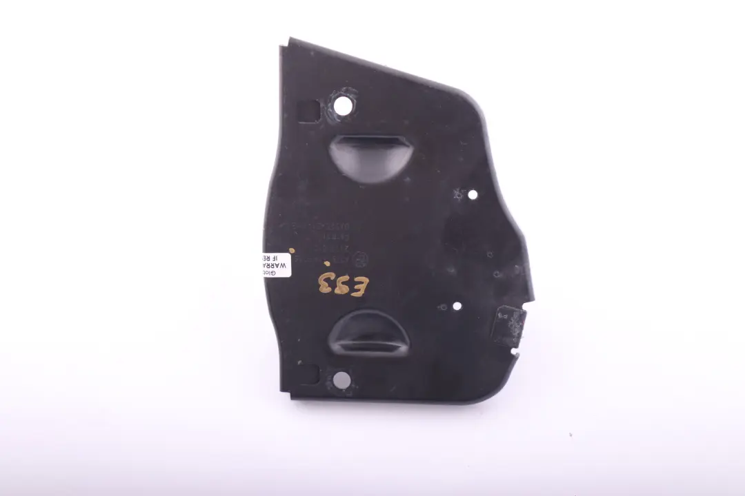 Protección Placa de Montaje Cubierta Sistema de Alarma BMW E93 - SKU 6949085 - Número de pieza 6949085