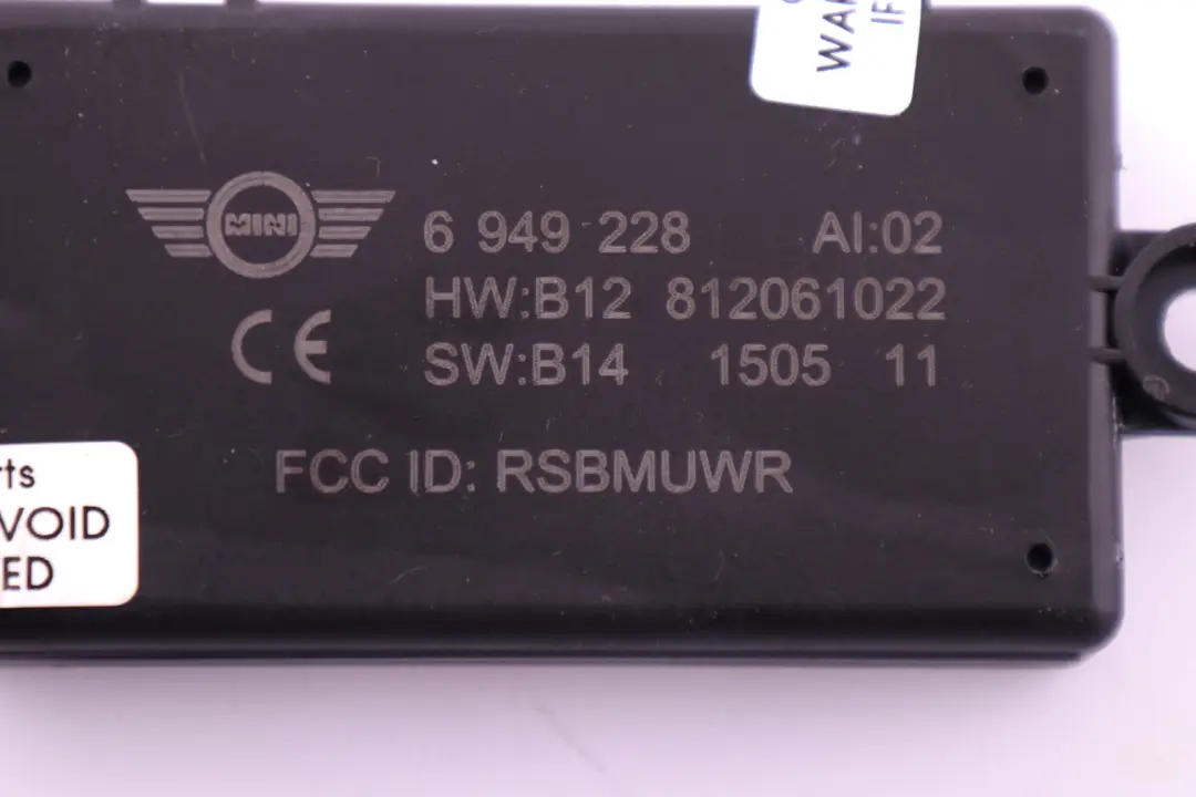 Mini R52 Cabrio DWA Moduł Systemu Alarmowego Drzwi - SKU 6949228 - Numer Części 6949228