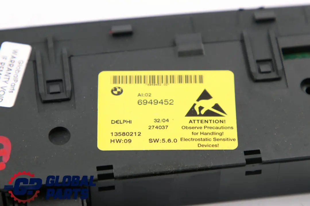 BMW 5 Reihe E60 E61 Mittelkonsole Sitzheizung DSC Schalter Regler - SKU 6949452 - Teilenummer 6949452