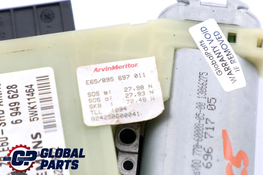 Sunroof Sliding Roof Window Drive Unit Motor pour BMW E60 E65 E66 à propos du numéro de pièce 6949628 BMW E60 E65 E66 Sunroof Sliding Roof Window Drive Unit Motor - SKU 6949628 - Numéro de pièce 6949628