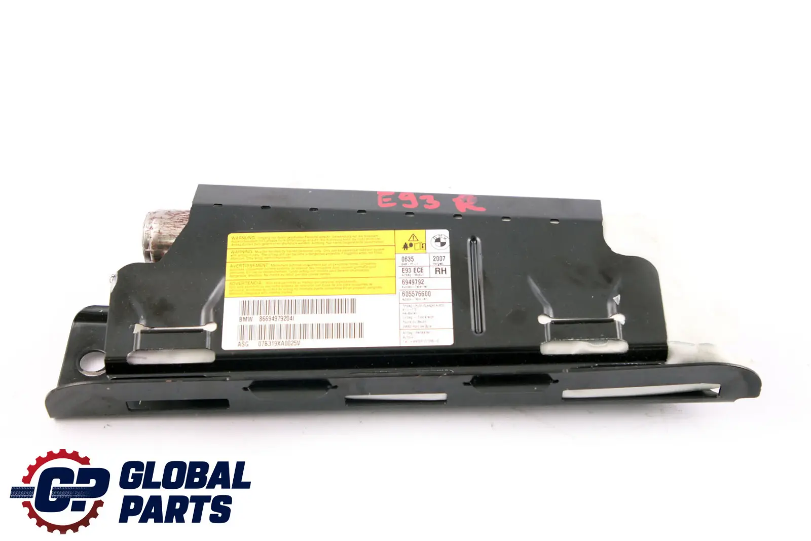 BMW E93 Front Right Seat Side Air Module O/S 6949792 52106949792
