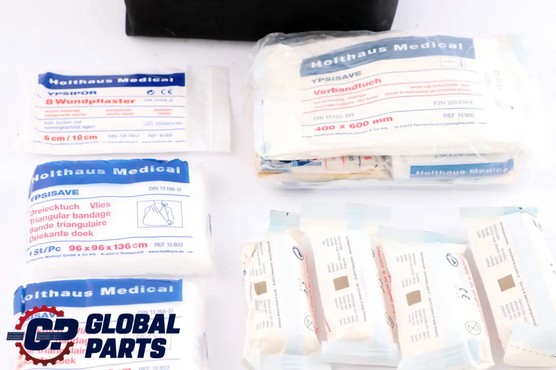 BMW &amp; MINI Universal First Aid Emergency Medical Kit Pouch Black - SKU 6949966-1 - Part number 6949966