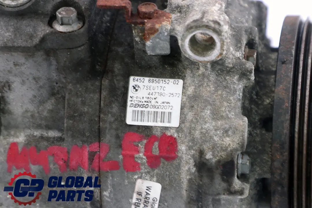 M47N2 Aire Acondicionado Compresor Bomba para BMW E60 E61 520d con número de pieza 6950152 BMW E60 E61 520d M47N2 Aire Acondicionado Compresor Bomba - SKU 6950152 - Número de pieza 6950152