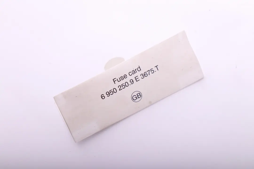 Key Map Fuse Grouping to BMW 1 3 Series E87 E90 E91 with Part number 6950250 BMW 1 3 Series E87 E90 E91 Key Map Fuse Grouping - SKU 6950250 - Part number 6950250