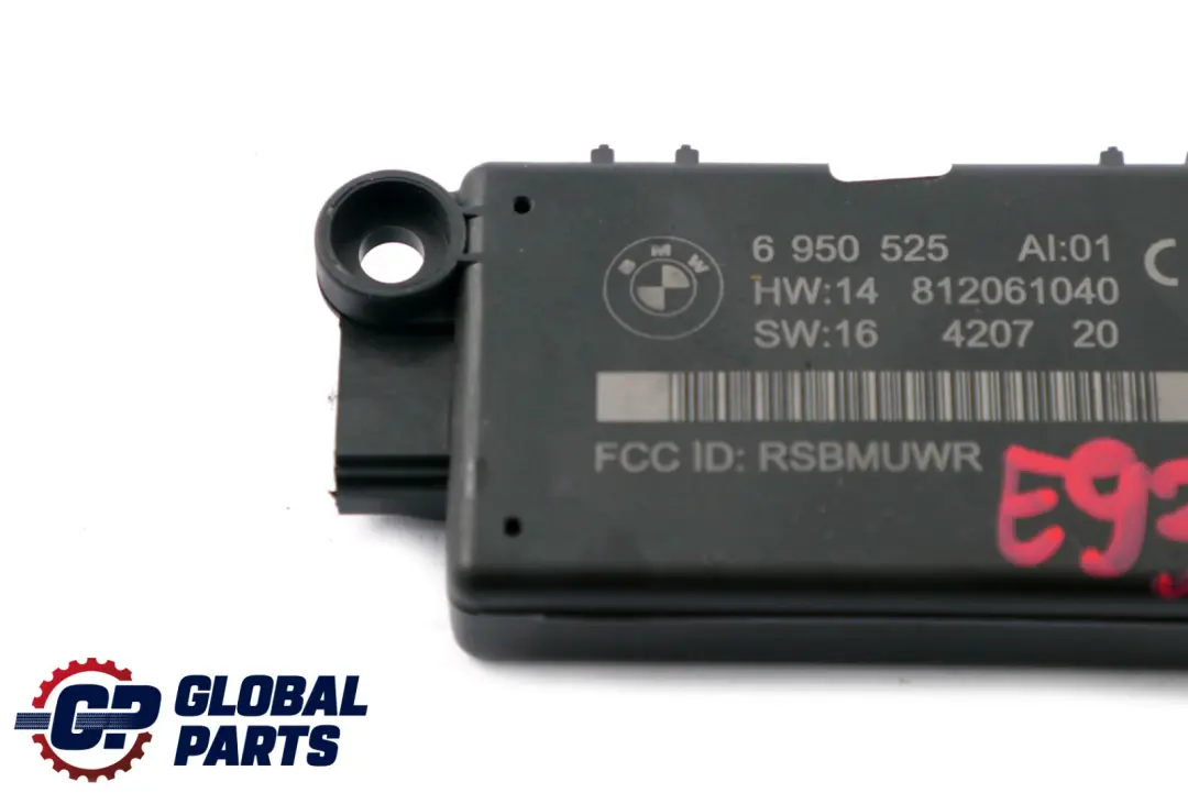 BMW E63 E64 E93 DWA Unidad De Modulo De Sistema De Alarma 6575 - SKU 6950525 - Número de pieza 6950525