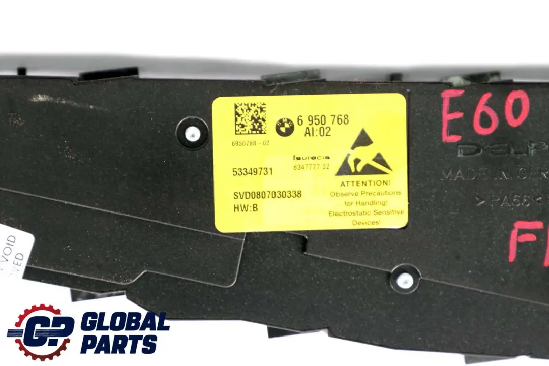 BMW X5 X6 E60 E70 E71 Interruttore Regolazione Sedile Frontale Dx - SKU 6950768 - Numero di parte 6950768