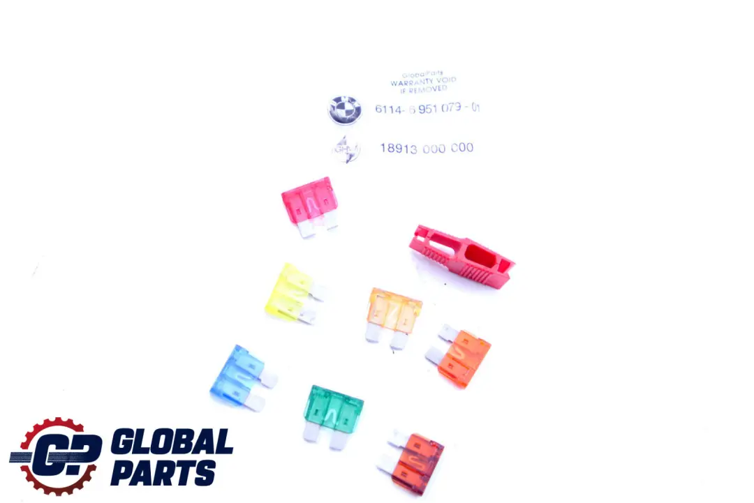 Fuses Set Electrical Fuse 6114 to BMW E60 525i 530i 545i with Part number 6951079 BMW E60 525i 530i 545i Fuses Set Electrical Fuse 6114 - SKU 6951079 - Part number 6951079