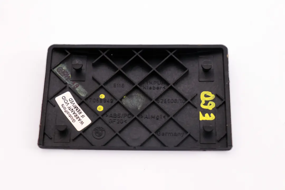 Decor Panel Ashtray Aluminium Alu Feinschliff to BMW 5 Series E60 E61 LCI with Part number 7059949 BMW 5 Series E60 E61 LCI Decor Panel Ashtray Aluminium Alu Feinschliff - SKU 6951139 - Part number 7059949