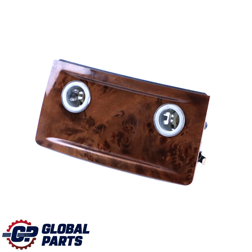 BMW 5 Series E60 E61 Cover Centre Console Rear Poplar Woodgrain Light - SKU 6951141 - Part number 6951141