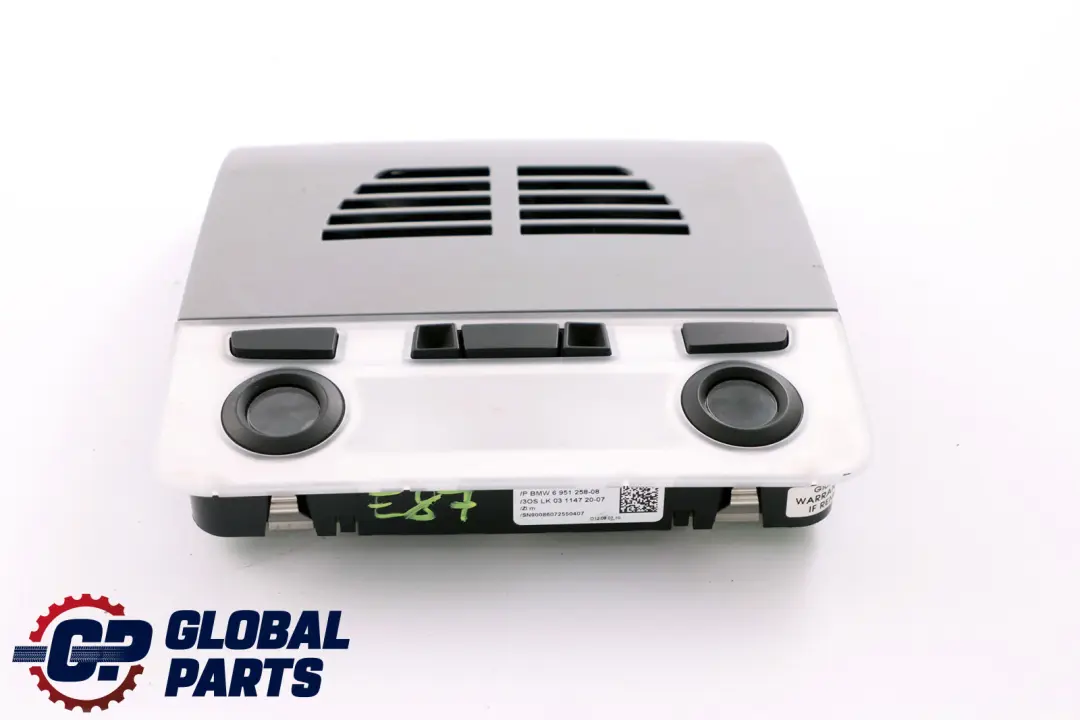 BMW E81 E82 E87 E87N E92 LCI Interior Trasero Techo Luces De Lectura Gris - SKU 6951258 - Número de pieza 9201641