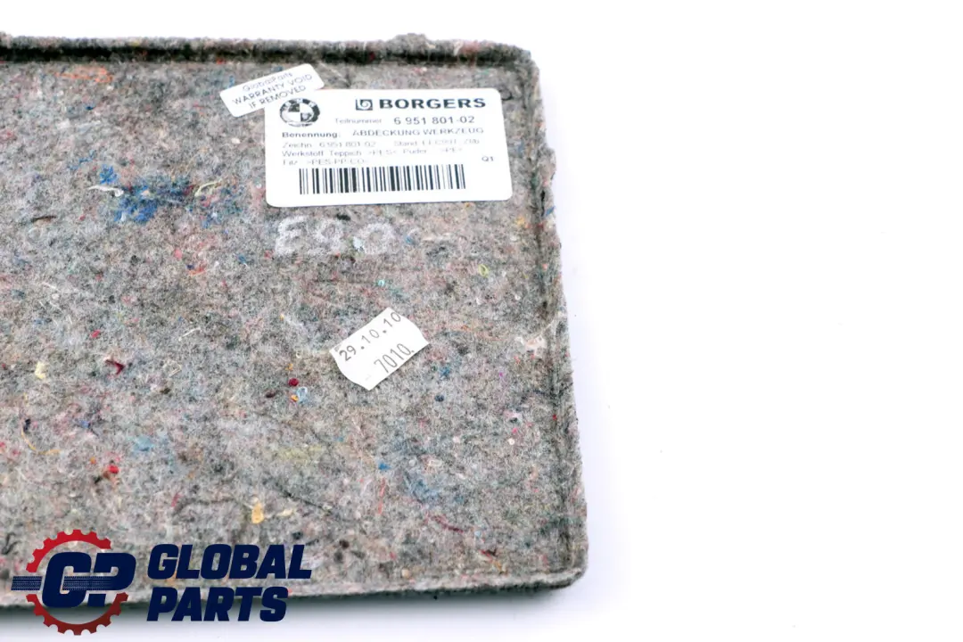 BMW E90 E90N E91N Carenatura Pavimento Vano Portabagagli - SKU 6951801 - Numero di parte 6951801