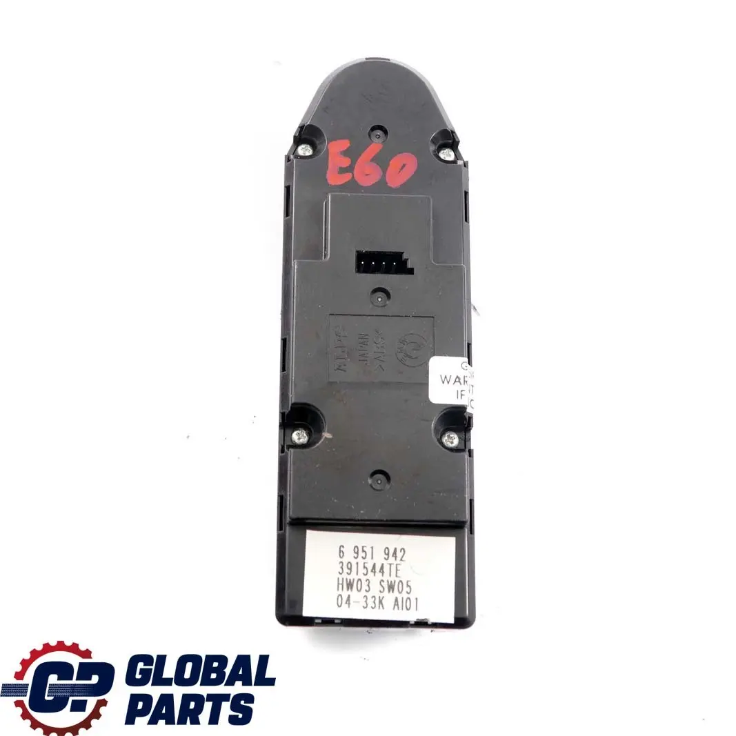 BMW 5 Series E60 E61 Switch Window Lifter Driver's Side Power Fold - SKU 6951942 - Part number 6951942