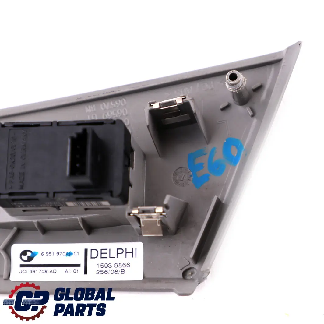 Schalter Fensterheber Hinten Links Grau für BMW 5 er E60 E61 mit Teilenummer 6951970 BMW 5 er E60 E61 Schalter Fensterheber Hinten Links Grau - SKU 6951970 - Teilenummer 6951970