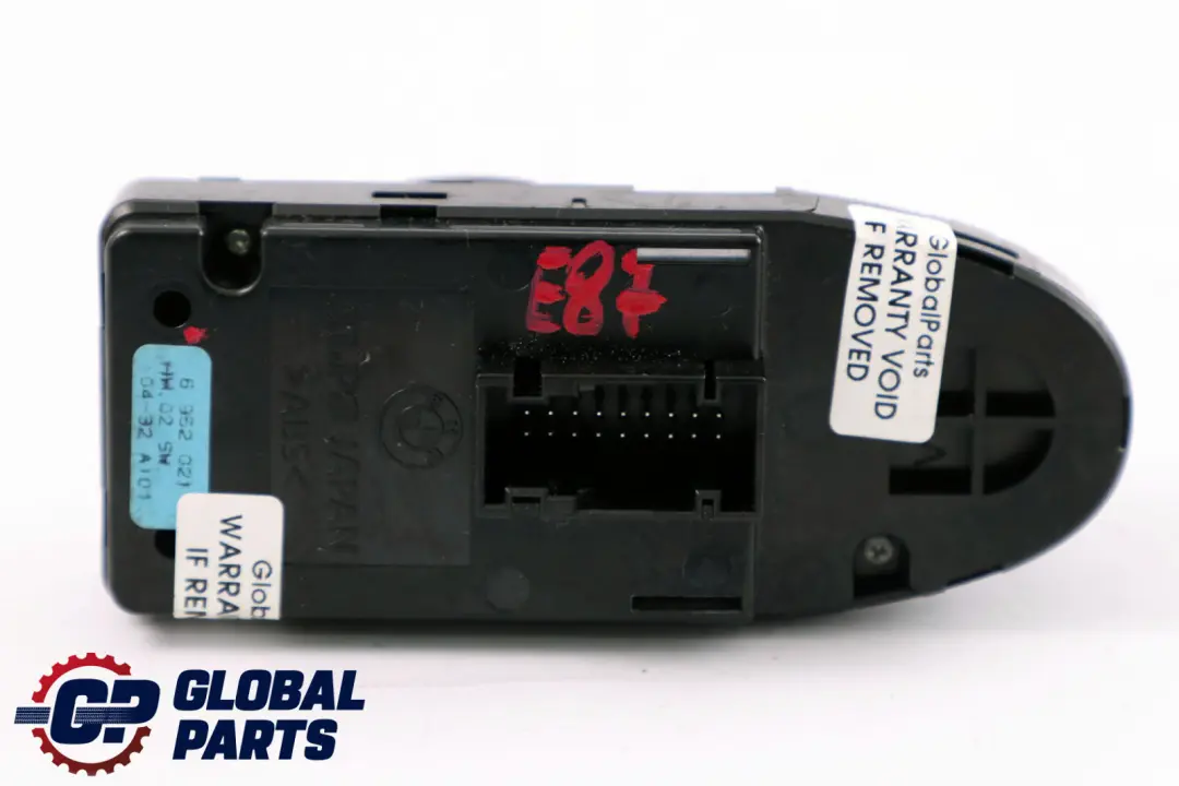 Pulsante interruttore alzacristalli lato guida destro per BMW E87 con numero di parte 6952021 BMW E87 Pulsante interruttore alzacristalli lato guida destro - SKU 6952021 - Numero di parte 6952021